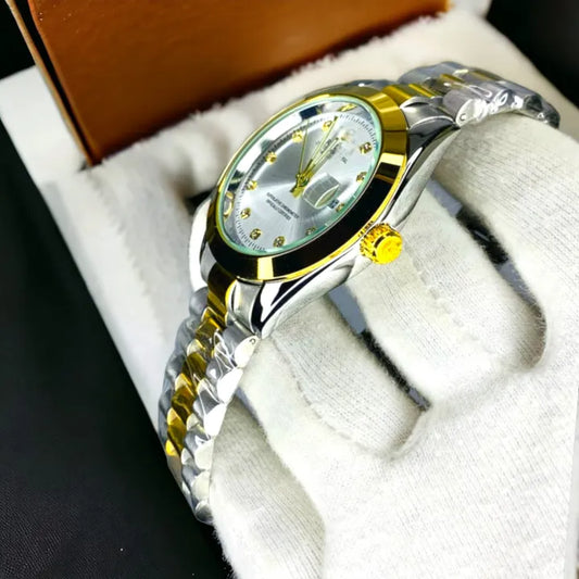 Rolex Luxury Two-Tone Datejust Style Men's Watch